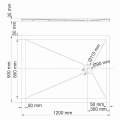 Душевой поддон WasserKraft Dill 61T06 120x80