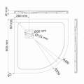 Душевой поддон WasserKraft Dinkel 58T01 90x90