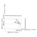 Душевой поддон WasserKraft Mindel 85T06 120x80