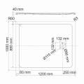 Душевой поддон WasserKraft Neime 19T10 120x100