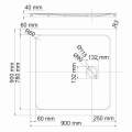 Душевой поддон WasserKraft Neime 19T03 90x90