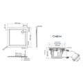Душевой поддон WasserKraft Salm 27T03 90x90