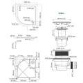 Душевой поддон WasserKraft Isen 26T23 100x100