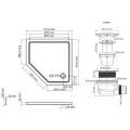 Душевой поддон WasserKraft Isen 26T38 100x100
