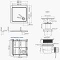 Душевой поддон WasserKraft Amper 29T02 80x80
