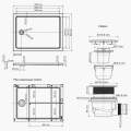 Душевой поддон WasserKraft Amper 29T07 120x90