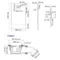 Душевой поддон WasserKraft Main 41T06 120x80