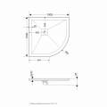 Душевой поддон RGW GWS STone Tray ST/R-0100G 100х100x2,5