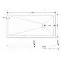 Душевой поддон RGW Stone Tray ST-0138W 130х90x2,5