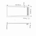 Душевой поддон RGW Stone Tray STM-109W 90x100 прямоугольный, белый