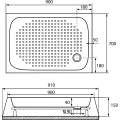 Душевой поддон RGW LUX/TN 90x70 белый