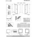 Левая часть кабины Radaway Euphoria KDJ 90 L Door G 612 Left стекло прозрачное