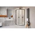 Душевая кабина Radaway Alienta Black A 90x90 стекло прозрачное, профиль черный