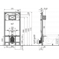 Инсталляция для унитаза Alcaplast AM1101/1200 S?dromodul Slim