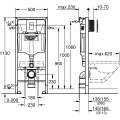 Комплект инсталляция Grohe Rapid SL с подвесным унитазом Idevit Halley Rimless и сиденьем Ultra Slim (38772001+SETK3204-2616-001-1-6000)