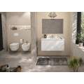 Инсталляция с унитазом Ideal Standard Tesi Aquablade + кнопка Oleas M2 белая