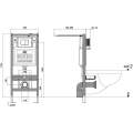 Инсталляция Roxen StounFix Dual Fresh 710200 с клавишей смыва Santi 410260W с аромадозатором