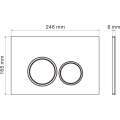 Инсталляция Roxen StounFix Dual Fresh 710200 с клавишей смыва Santi 410260B с аромадозатором
