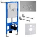 Инсталляция Roxen StounFix Dual Fresh 710200 с клавишей смыва Santi 410260M с аромадозатором