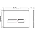 Инсталляция Roxen StounFix Dual Fresh 710200 с клавишей смыва Glass 430280B с аромадозатором