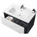 Тумба с умывальником Orans BC-0903 600 dark grey / white marble
