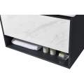 Тумба с умывальником Orans BC-0903 600 dark grey / white marble