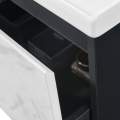 Тумба с умывальником Orans BC-0903 600 dark grey / white marble