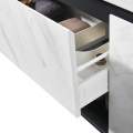 Тумба с умывальником Orans BC-0903 1000 dark grey / white marble