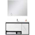 Тумба с умывальником Orans BC-0903 1000 dark grey / white marble