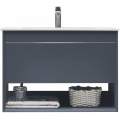 Тумба с умывальником и столешницей Orans BC-1125-800 dark grey