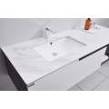Тумба с умывальником и столешницей Orans BC-1131-1500L matt coffee / white matt