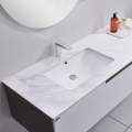 Тумба с умывальником и столешницей Orans BC-1131-1500L matt coffee / white matt