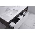 Тумба с умывальником и столешницей Orans BC-1131-1500L matt coffee / white matt