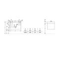 Тумба под раковину Duravit XBase 100х45,8 с раковиной 03421000002/XB619304949