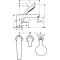 Смеситель врезной на борт ванны Hansgrohe Talis E 71731000