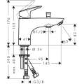 Смеситель врезной на борт ванны Hansgrohe Logis 71312000