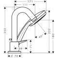 Смеситель врезной на борт ванны Hansgrohe Logis 71313000