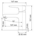 Смеситель для умывальника Wasserkraft Vils 5603