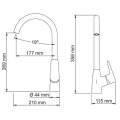 Смеситель для кухни Wasserkraft Vils 5607