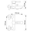 Смеситель для ванны Wasserkraft Main 4101