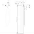 Смеситель с гигиеническим душем Abber Wasser Kreis AF8125B черный матовый