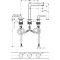 Смеситель для раковины Hansgrohe Metropol 160, 3 отверстия 32515990