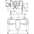 Смеситель для душа Hansgrohe Vernis Blend 71640670 черный матовый