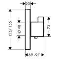 Термостат для душа Hansgrohe ShowerSelect Highfow 15760000