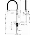 Смеситель для кухни Boheme Uno BLACK 115-B с подключением для фильтра черный