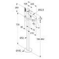 Смеситель для ванны и душа Kludi BOZZ 385903976