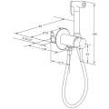 Смеситель для биде Roxen Santi 500940-B черный