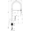 Смеситель для кухни Deante Magnetic BRM_N75M с подключением для фильтра черный