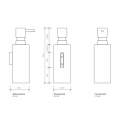 Дозатор для жидкого мыла Decor Walther Mikado WSP 0521176 сталь матовая