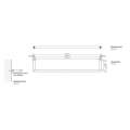Полотенцедержатель Decor Walther Mikado HTE45 0520876 сталь матовая
